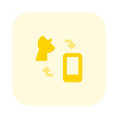 Akıllı telefondan uydu ağına erişim sağla.