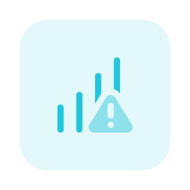 Beyaz arkaplanda izole edilmiş hücresel ağda hata