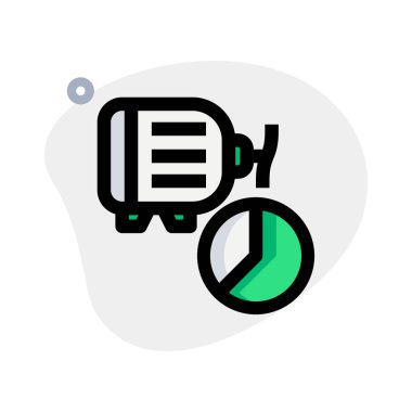 Elektromanyetik motor için tüketici pasta grafiği.