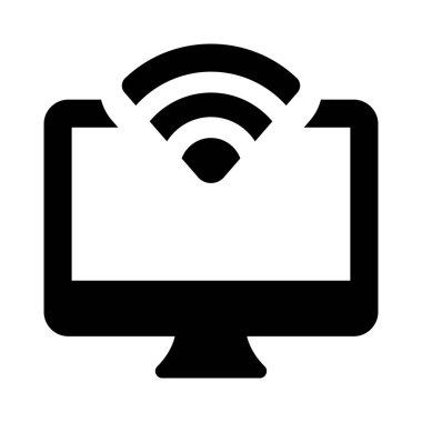 Bir masaüstünde kablosuz internet erişimi.