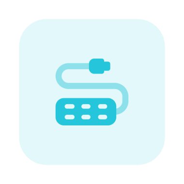 Kullanıcı soketi bağlantısı beyaz arkaplanda izole edildi