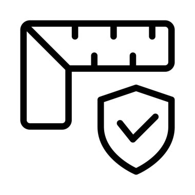 Koruyucu ekipmanlarla uzunluk ölçümü.