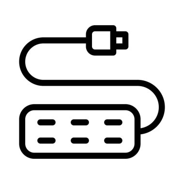 Kullanıcı soketi bağlantısı beyaz arkaplanda izole edildi