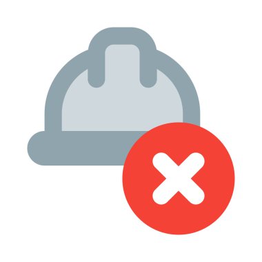 Hasarlı güvenlik kaskı fabrikadan çıkarıldı.