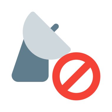 Beyaz arkaplanda hiçbir bağlantı olmayan uydu televizyonu izole edildi