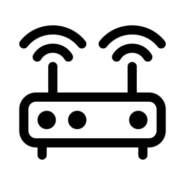 Daha iyi aralık için çift anten internet yönlendirici