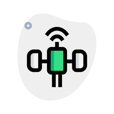 İletişim için uydu kablosuz ağı kullanılıyor.