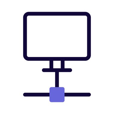 Bir internet ağına bağlı sunucu bilgisayarı