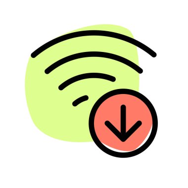 Veri indirmek için yüksek hızlı kablosuz internet.