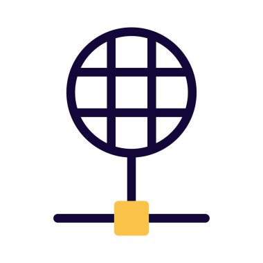 Beyaz arkaplanda dünya çapında internet bağlantısı izole edildi