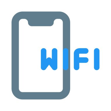 Wi-fi ağına bağlı akıllı telefon.