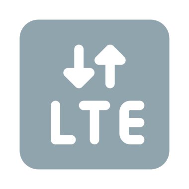 Veri transferi için yukarı ve aşağı oklarla LTE mobil bağlantı