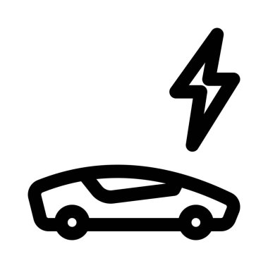 Tesla her araba beyaz arkaplanda izole edildi