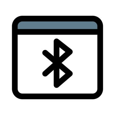 Bluetooth aygıtına bağlı bir web sitesi.