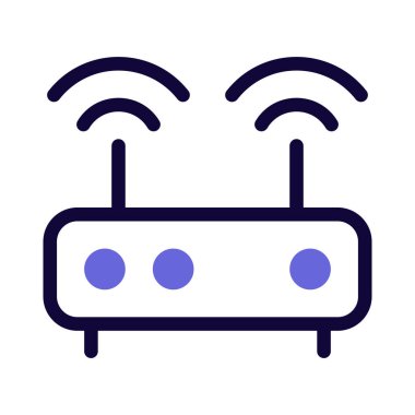 Daha iyi aralık için çift anten internet yönlendirici