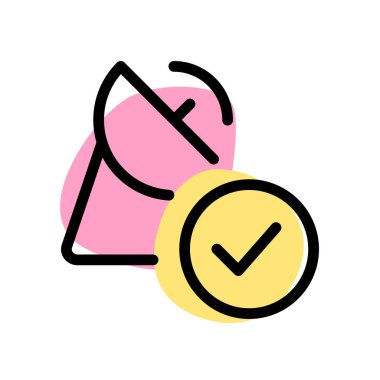 Doğrulanmış uydu ağı beyaz arkaplanda izole edildi