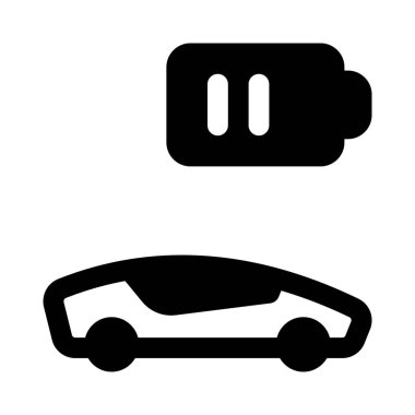 Beyaz arkaplanda orta büyüklükte pilli elektrikli araba var.