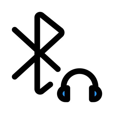 Aygıta bağlı kablosuz kulaklık.