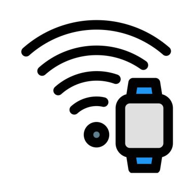 İnternete bağlı ve kablosuz olarak çalışan akıllı twatch.