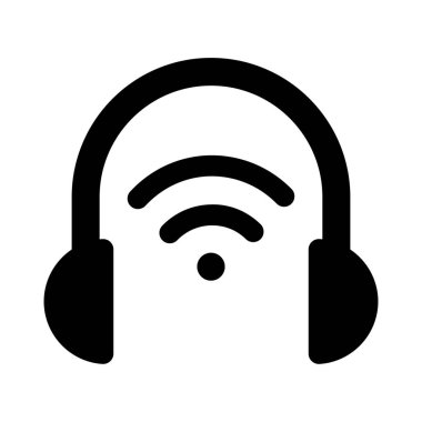 Aygıta bağlı kablosuz kulaklık.