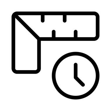 Köşedeki cetvelle uzunluğu ölçmek kolay.