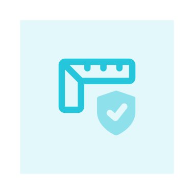 Koruyucu ekipmanlarla uzunluk ölçümü.