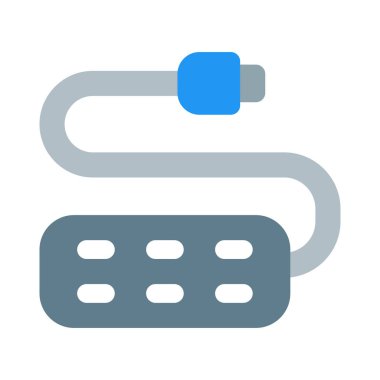 Kullanıcı soketi bağlantısı beyaz arkaplanda izole edildi