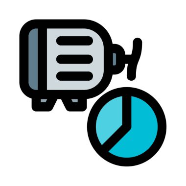 Elektromanyetik motor için tüketici pasta grafiği.