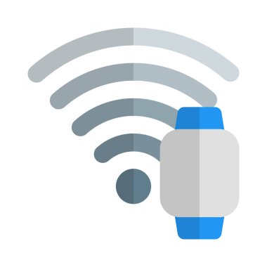 İnternete bağlı ve kablosuz olarak çalışan akıllı twatch.