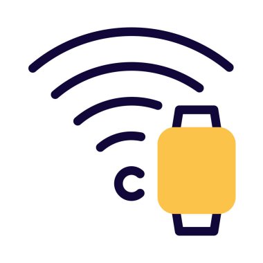 İnternete bağlı ve kablosuz olarak çalışan akıllı twatch.