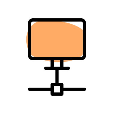 Bir internet ağına bağlı sunucu bilgisayarı