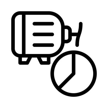 Elektromanyetik motor için tüketici pasta grafiği.