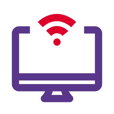 Bir masaüstünde kablosuz internet erişimi.