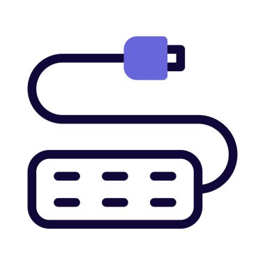 Kullanıcı soketi bağlantısı beyaz arkaplanda izole edildi