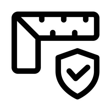 Koruyucu ekipmanlarla uzunluk ölçümü.