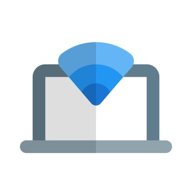 Bilgisayarda kablosuz internet bağlantısı.