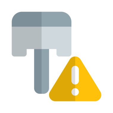 Piston kurulurken güvenlik göstergesi etkinleştirildi.