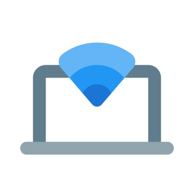 Bilgisayarda kablosuz internet bağlantısı.