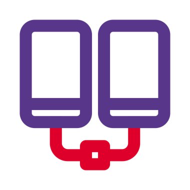 Kopyalama için birbirine bağlı birden fazla cep telefonu