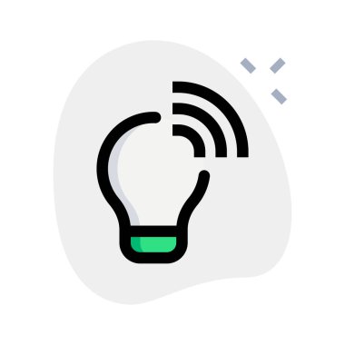 Wi-Fi ile kontrol edilen taşınabilir kablosuz lamba.