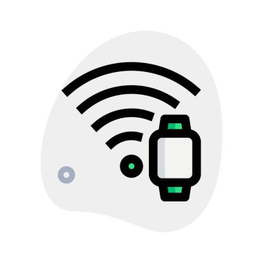 İnternete bağlı ve kablosuz olarak çalışan akıllı twatch.