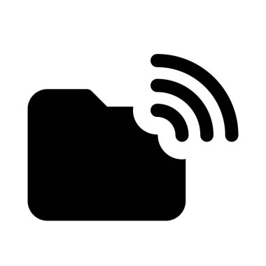 Bir dosya dizininin kablosuz transferi.