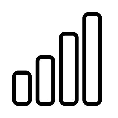 Beyaz arkaplanda tam sinyal izole edildi