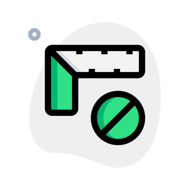 Köşe cetvelle ölçme yetkisi yok.