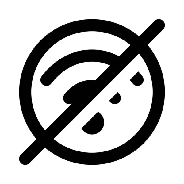 Pas Accès Internet Service Handicapé — Image vectorielle