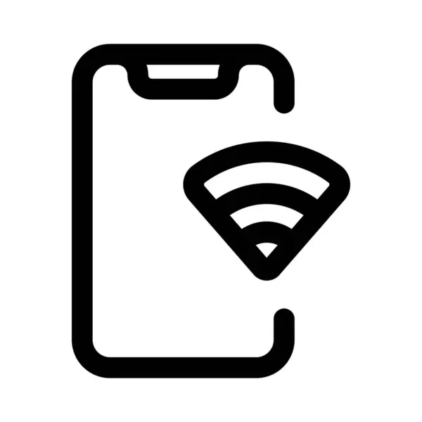 高度なワイヤレス技術を搭載したスマートフォン — ストックベクタ