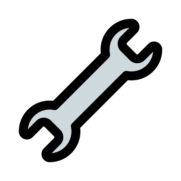Wrench 紧固螺栓的手动工具 — 图库矢量图片