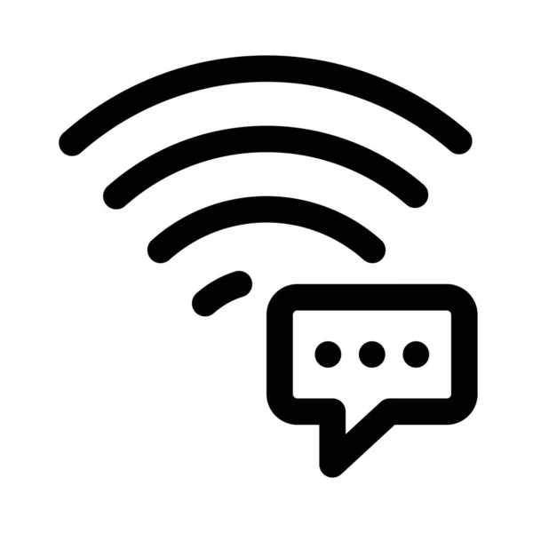 Високошвидкісний Інтернет Зручного Спілкування — стоковий вектор