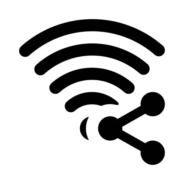 Användning Wifi För Överföring Data Mellan Enheter — Stock vektor