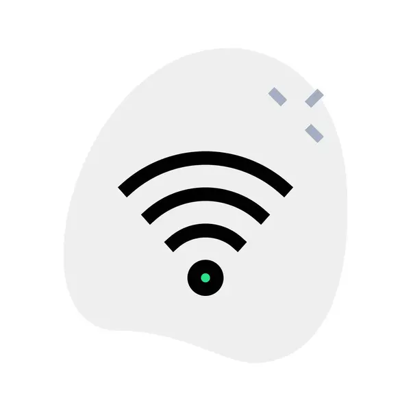 Affichage Une Connexion Fiable Sur Routeur Sans Fil — Image vectorielle